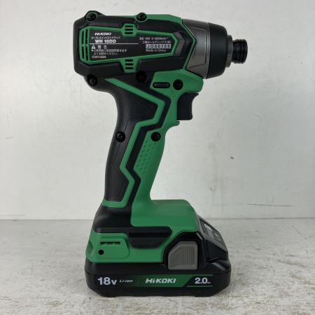 ЗЗ HiKOKI ハイコーキ 18v コードレスインパクトドライバ バッテリーx2 充電器 ケース付 WH18DD 2BG グリーン