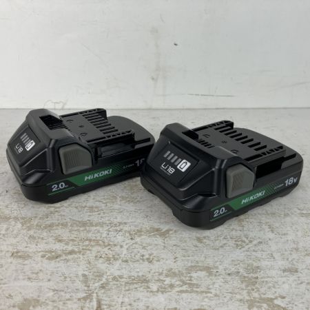 ЗЗ HiKOKI ハイコーキ 18v コードレスインパクトドライバ バッテリーx2 充電器 ケース付 WH18DD 2BG グリーン