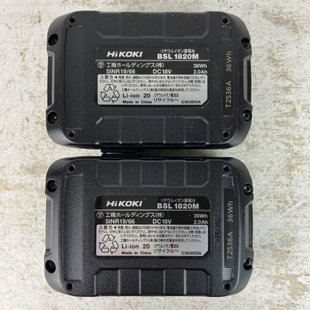 ЗЗ HiKOKI ハイコーキ 18v コードレスインパクトドライバ バッテリーx2 充電器 ケース付 WH18DD 2BG グリーン