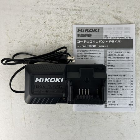 ЗЗ HiKOKI ハイコーキ 18v コードレスインパクトドライバ バッテリーx2 充電器 ケース付 WH18DD 2BG グリーン