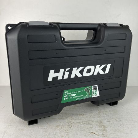 ЗЗ HiKOKI ハイコーキ 18v コードレスインパクトドライバ バッテリーx2 充電器 ケース付 WH18DD 2BG グリーン