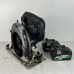 ЗЗ HiKOKI ハイコーキ 36v 165mm コードレス丸のこ バッテリーx2 ケース付 ※充電器無し C3606DA ブラック Cランク