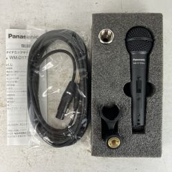 ЗЗ Panasonic パナソニック 70Hz～16000Hz ダイナミックマイクロホン 取説・箱付 WM-D170SW-K ブラック Sランク