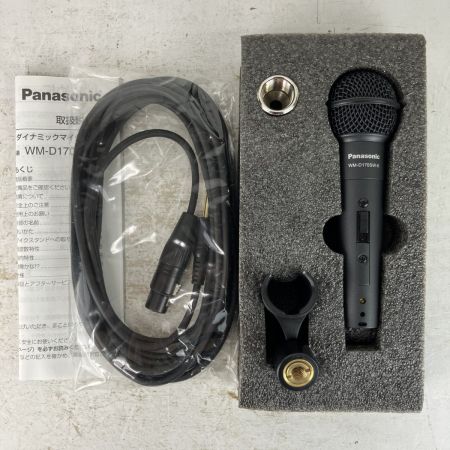 ЗЗ Panasonic パナソニック 70Hz～16000Hz ダイナミックマイクロホン 取説・箱付 WM-D170SW-K ブラック