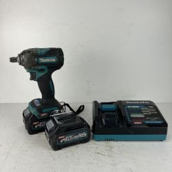 ЗЗ MAKITA マキタ 40v 12.7mm 充電式インパクトレンチ バッテリーx2 充電器付 TW004G ブラック Cランク