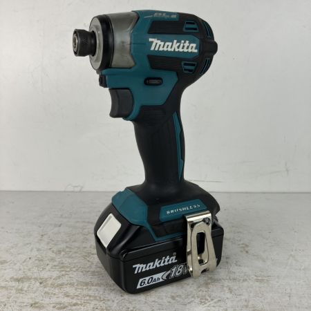 ЗЗ MAKITA マキタ 18v 充電式インパクトドライバ バッテリーx1 ケース付 ※充電器無し TD173D ブルー