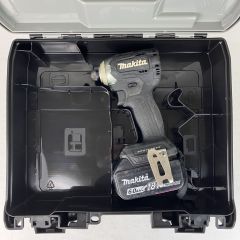 ЗЗ MAKITA マキタ 18v 充電式インパクトドライバ バッテリーx1 ケース付 ※充電器無し TD170D ブラック Cランク