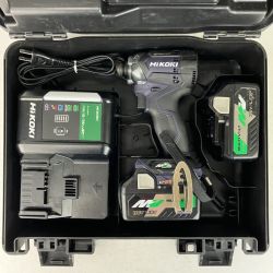 ЗЗ HiKOKI ハイコーキ 36v インパクトドライバ バッテリーx2 充電器 ケース付 WH36DC ディープオーシャンブルー Cランク