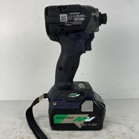 ЗЗ HiKOKI ハイコーキ 36v インパクトドライバ バッテリーx2 充電器 ケース付 WH36DC ディープオーシャンブルー