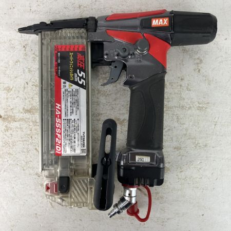 ЗЗ MAX マックス 55mm 高圧 スーパーフィニッシュネイラ HA-55SF2(D) ブラック×レッド
