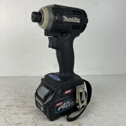 ЗЗ MAKITA マキタ 40v 充電式インパクトドライバ バッテリーx1付 ※充電器無し TD001G ブラック Cランク