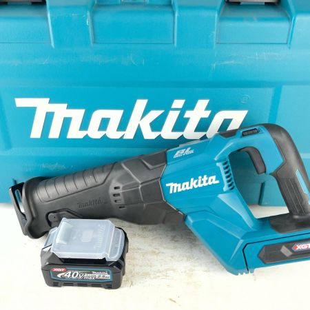 ЗЗ MAKITA マキタ レシプロソー  程度A 充電池1個付・ケース コードレス式 40v 0013244Y 美品 JR001G ブルー