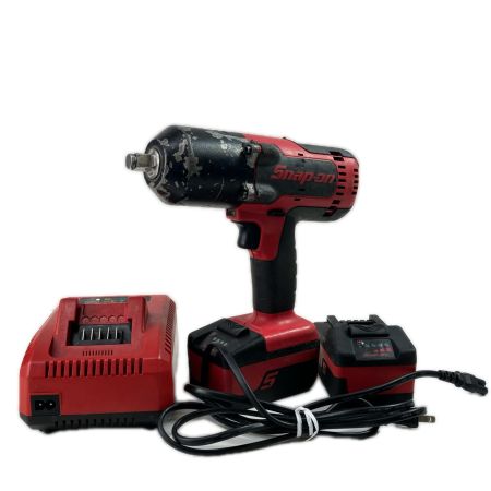 Snap-on スナップオン 12.7mm 18v 充電式インパクトレンチ バッテリー×2 充電器付 CTJ8850 レッド