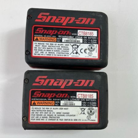 Snap-on スナップオン 12.7mm 18v 充電式インパクトレンチ バッテリー×2 充電器付 CTJ8850 レッド