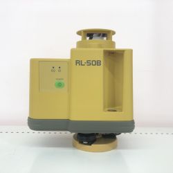 ДД TOPCON レーザーレベラー未使用品(S) 受光器 乾電池 ケース付 MH8511 SN8535 RL-50B イエロー Sランク