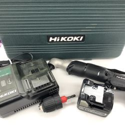 ДД HiKOKI ハイコーキ  コーナーインパクトドライバ　程度A 充電器・充電池1個・ケース付 コードレス式 14.4v JD00018 WH14DCL ブラック Aランク