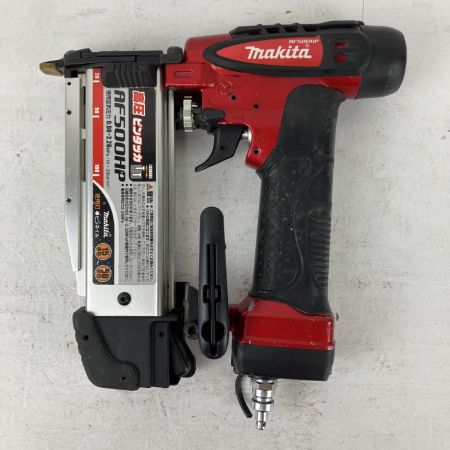 ЗЗ MAKITA マキタ 50mm 高圧 ピンタッカ ケース付 ※新品ピストン交換済み AF500HP レッド