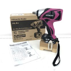 ДД HITACHI 日立 インパクトレンチ 未使用品(S) 本体のみ コードレス式 14.4v J430160 WR14DBDL バイオレット Sランク