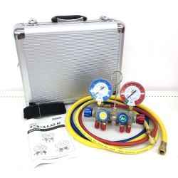 ДД ASADA 空調工具 ケース付 マニホールドAD/AF Aランク