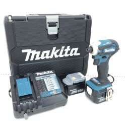 ДД MAKITA マキタ インパクトドライバ 充電器・充電池2個・ケース付 コードレス式 14.4v TD162D グリーン Bランク