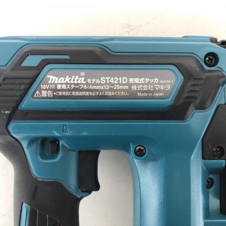 ДД MAKITA マキタ  電動タッカ 　程度A ケース付 コードレス式 18v 13㎜～25㎜ ST421D