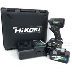 ДД HiKOKI ハイコーキ インパクトドライバ充電器・充電池2個・ケース付 コードレス式 36v WH36DC グリーン Bランク