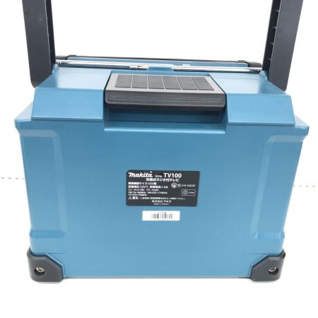 ДД MAKITA マキタ 充電式ラジオ付テレビ 程度A アダプター・アンテナケーブル・箱付 コードレス式 12v 2020年製 TV100 ブルー