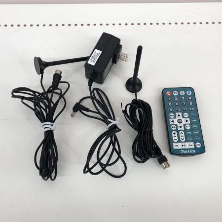 ДД MAKITA マキタ 充電式ラジオ付テレビ 程度A アダプター・アンテナケーブル・箱付 コードレス式 12v 2020年製 TV100 ブルー