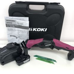 ДД HiKOKI ハイコーキ セーバーソー 　充電器・充電池1個・ケース付 コードレス式 10.8v CR10DL ピンク Bランク