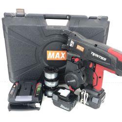 ДД MAX マックス  リバータイヤ 程度B 充電器・充電池2個・ケース付 14.4v RB-440T-B2CA/1440A ブラック×レッド Bランク