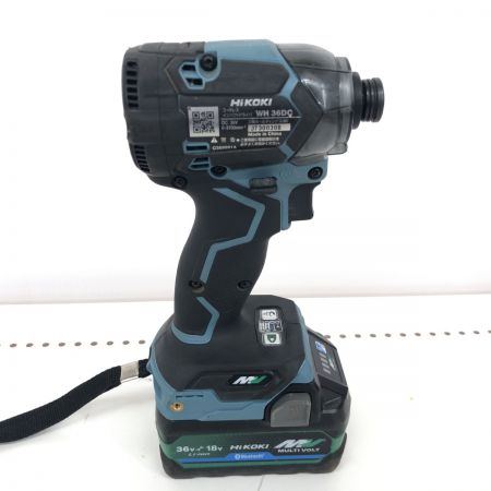 ДД HiKOKI ハイコーキ インパクトドライバ 程度B 充電器・充電池2個・ケース付 コードレス式 36v  WH36DC セームブルー