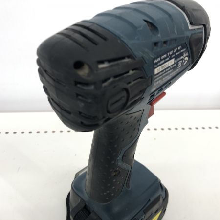 ДД BOSCH ボッシュ インパクトドライバ 充電器・充電池2個・ケース付 14.4v  GDR14.4v-LIN ネイビー