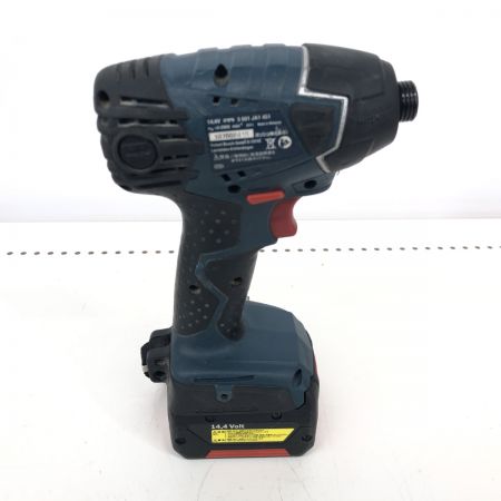 ДД BOSCH ボッシュ インパクトドライバ 充電器・充電池2個・ケース付 14.4v  GDR14.4v-LIN ネイビー