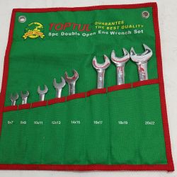 TOPTUL ダブルオープンエンドレンチセット 8本セット Bランク