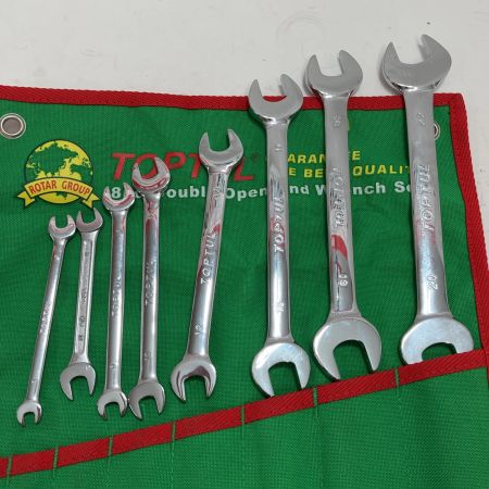 TOPTUL ダブルオープンエンドレンチセット 8本セット