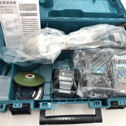 ДД MAKITA マキタ 未使用品(S) 充電器・充電池2個・ケース付 100mm 40v 2024年製  GA001G ブルー Sランク