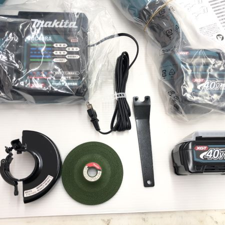 ДД MAKITA マキタ 未使用品(S) 充電器・充電池2個・ケース付 100mm 40v 2024年製  GA001G ブルー