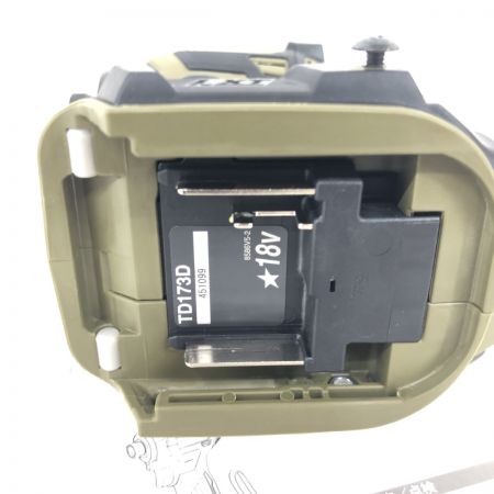 ДД MAKITA マキタ インパクトドライバ   未使用品(S) 本体のみ コードレス式 18v TD173D オリーブ