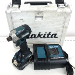 ДД MAKITA マキタ インパクトドライバ 程度B 充電器・充電池1個・ケース付 コードレス式 18v 424508 充電回数77回・過放電0・過負荷0 TD171D ブルー Bランク