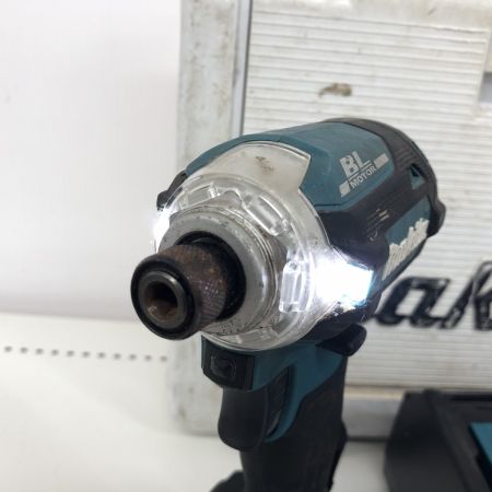 ДД MAKITA マキタ インパクトドライバ 程度B 充電器・充電池1個・ケース付 コードレス式 18v 424508 充電回数77回・過放電0・過負荷0 TD171D ブルー