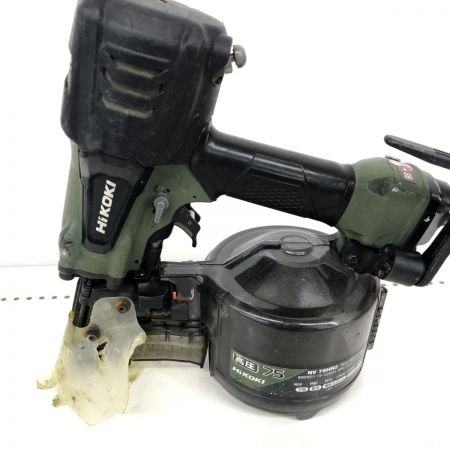 ДД HiKOKI ハイコーキ  エア釘打ち 程度B ケース付 高圧 NV75HR2 グリーン