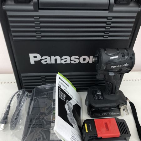 ДД Panasonic パナソニック インパクトドライバ 未使用品(S) 充電器・充電池2個・ケース付 コードレス式 18v  EZ1PD1J18D ブラック