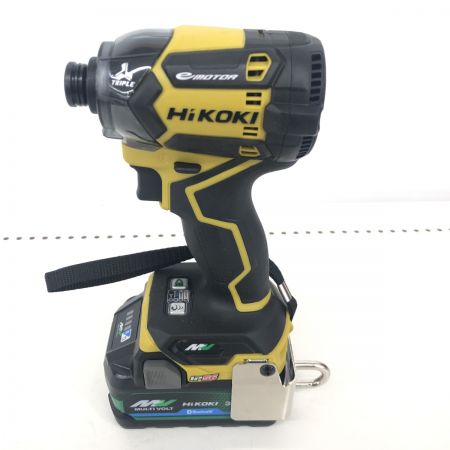 ДД HiKOKI ハイコーキ インパクトドライバ   イエロー 程度A 充電器・充電池2個・ケース付 36v WH36DC イエロー