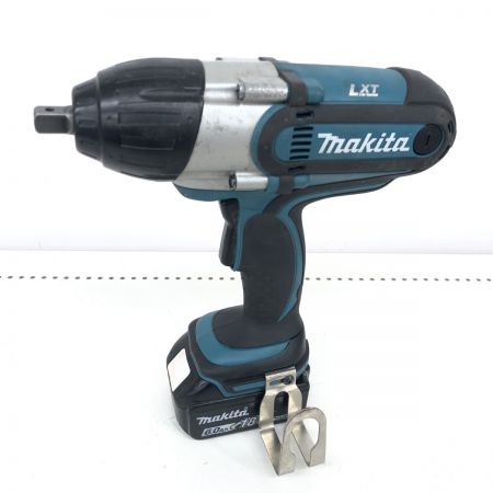 ДД MAKITA マキタ インパクトレンチ コードレス式 18vバッテリーBL1860B　充電回数１１９回 TW450D ブルー