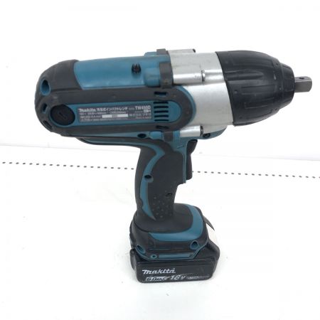 ДД MAKITA マキタ インパクトレンチ コードレス式 18vバッテリーBL1860B　充電回数１１９回 TW450D ブルー