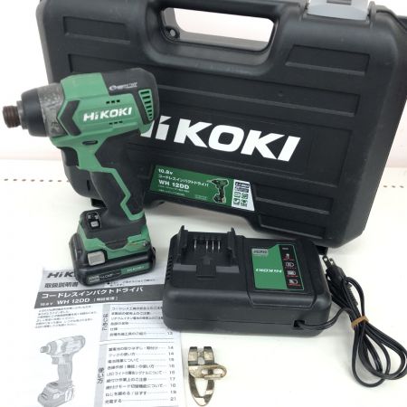 ДД HiKOKI ハイコーキ インパクトレンチ  程度B 充電器・充電池1個・ケース付 コードレス式 10.8v WH12DD グリーン