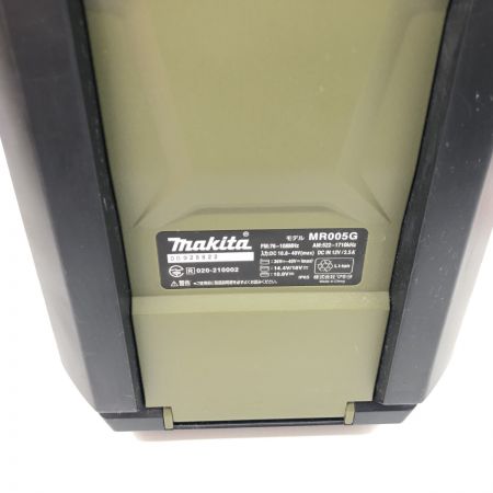 ДД MAKITA マキタ バッテリー式ラジオ  程度A ACアダプター付 コードレス式 10.8－40V MR005GZO オリーブ