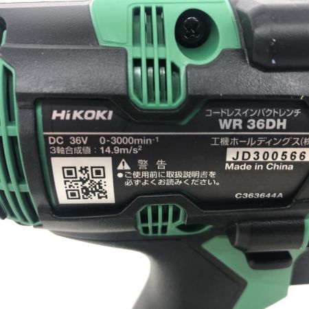 ДД HiKOKI ハイコーキ インパクトレンチ 未使用品(S) 本体のみ コードレス式 36v  WR36DH グリーン