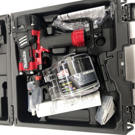 ДД MAKITA マキタ エア釘打ち 開封品(S) 付属品完備 高圧 未使用品 AN936H レッド