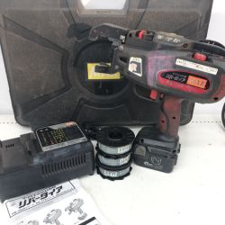 ДД MAX マックス リバータイヤ  程度C 充電器・充電池1個・ケース付 コードレス式 14.4v 147140821 タイワイヤ3つ付き RB-519 レッド Cランク